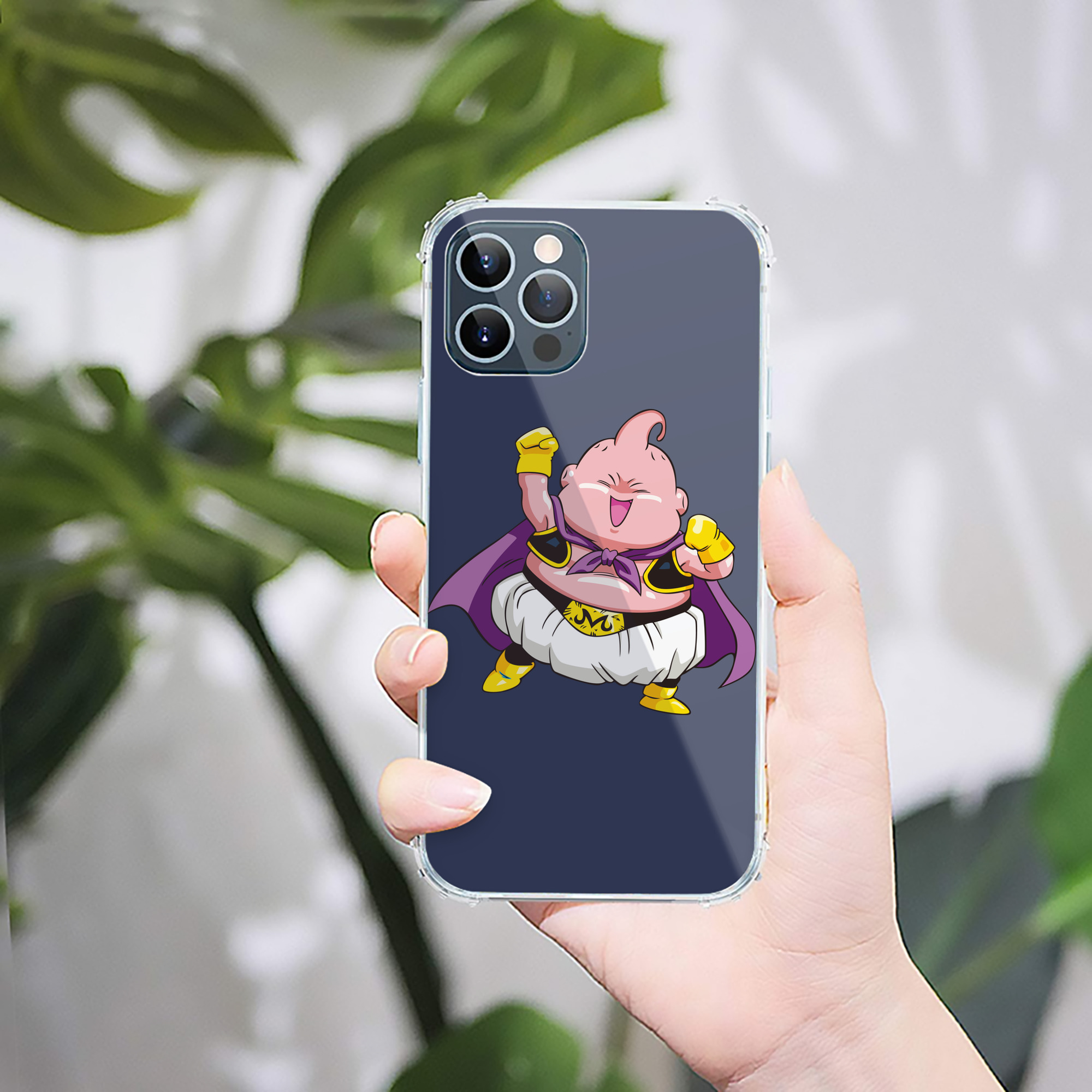 （画像用） ドラゴンボール 魔人ブウ DRAGON BALL Majin Buu 【iPhone 12シリーズ対応】透明スマホケース（クリアソフトケース）